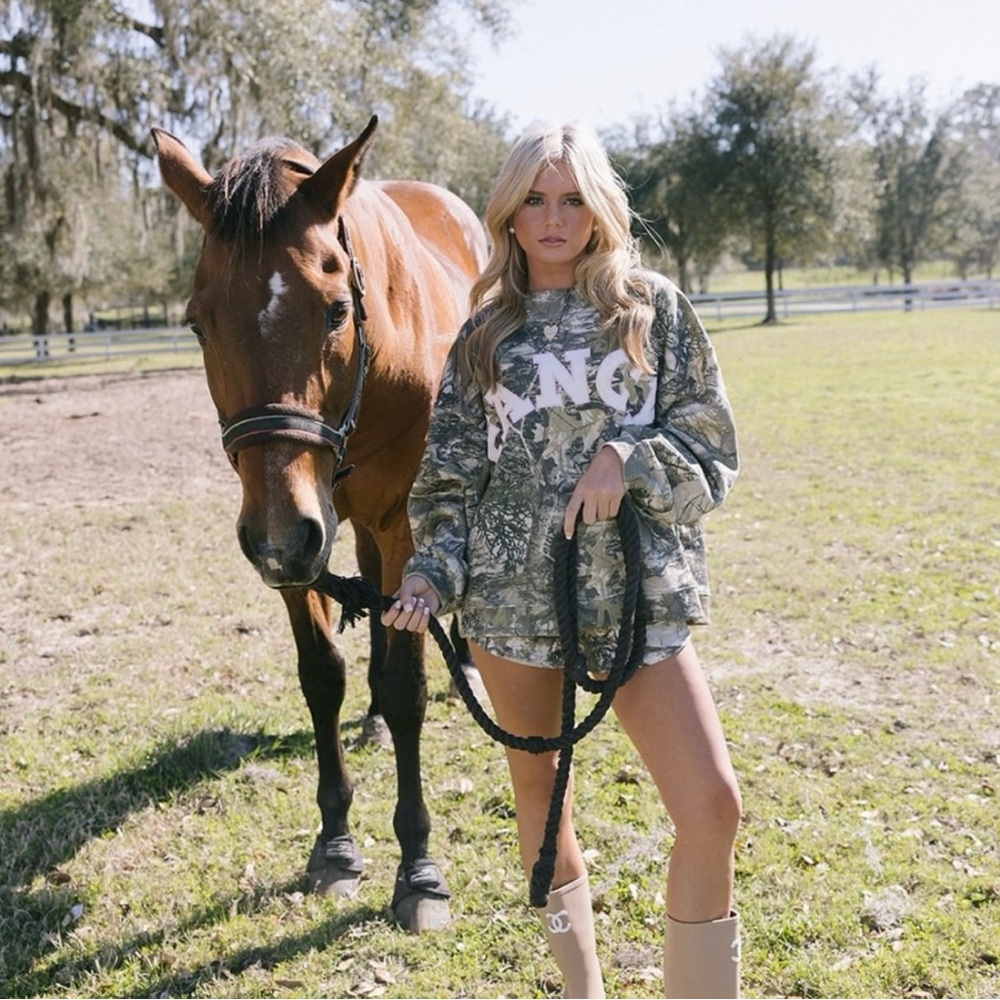 Camo Print Women's Top